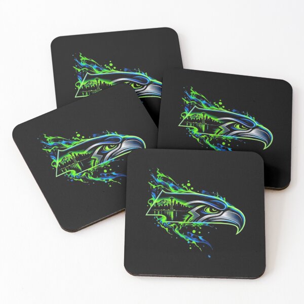 Item preview, Neon Seahawks Head - Seattle Skyline Graphic designed and sold by speakmanArt.