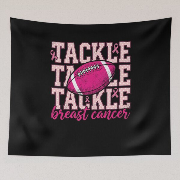 Item preview, Tackle Breast Cancer Football Awareness Pink Out Mom Women designed and sold by AARABwino.