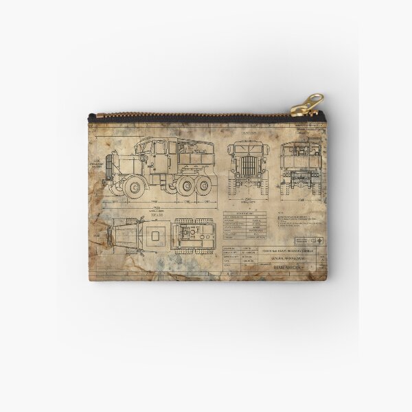 Item preview, Old Wrecker Technical Drawing designed and sold by Auburn-Art.