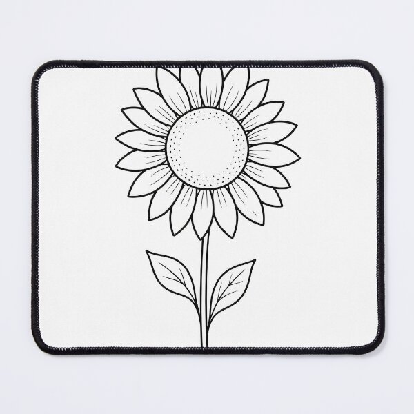 Item preview, Minimalist Sunflower - Line Art Design designed and sold by SimpleLinesCo.
