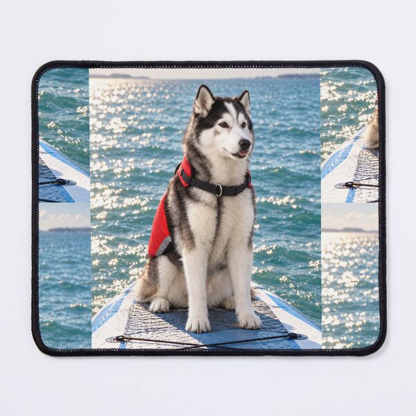 Item preview, Paddleboarding Husky Adventure designed and sold by Kimberly Palmer.
