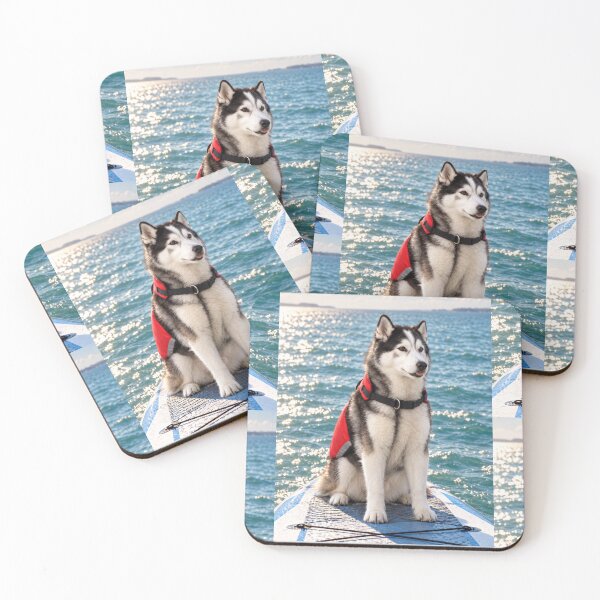 Item preview, Paddleboarding Husky Adventure designed and sold by Kimberly Palmer.