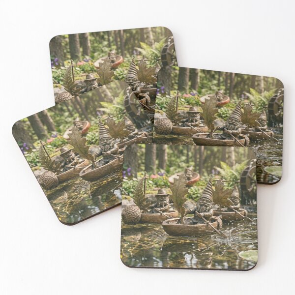 Item preview, Gnomes in Acorn Boats Art Print – Woodland Fantasy Gift, Poland Travel Decor designed and sold by Purrfecta.
