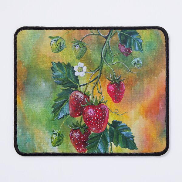 Item preview, Strawberries on a Summer Vine designed and sold by Alfred Fox Art.