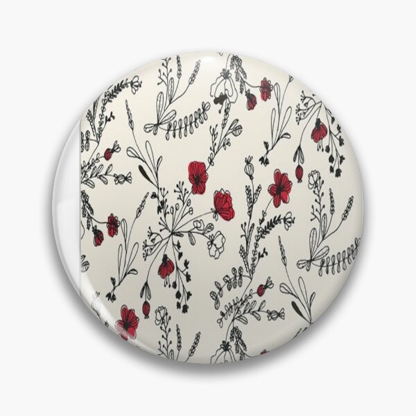 Item preview, Red Flower Pattern designed and sold by basteylota.
