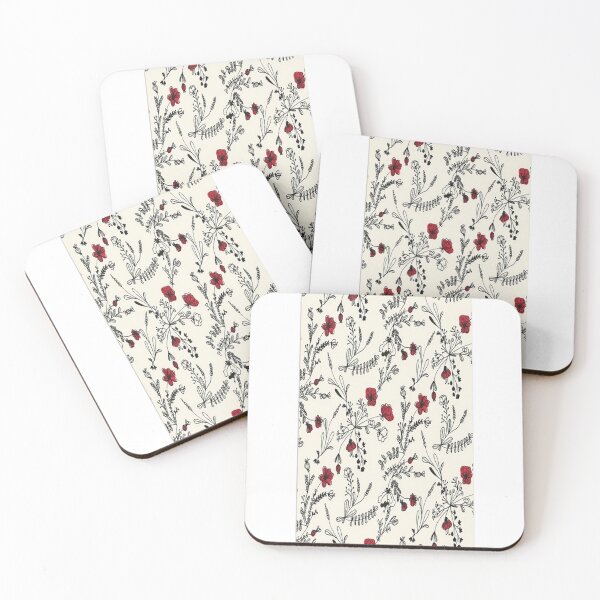 Item preview, Red Flower Pattern designed and sold by basteylota.