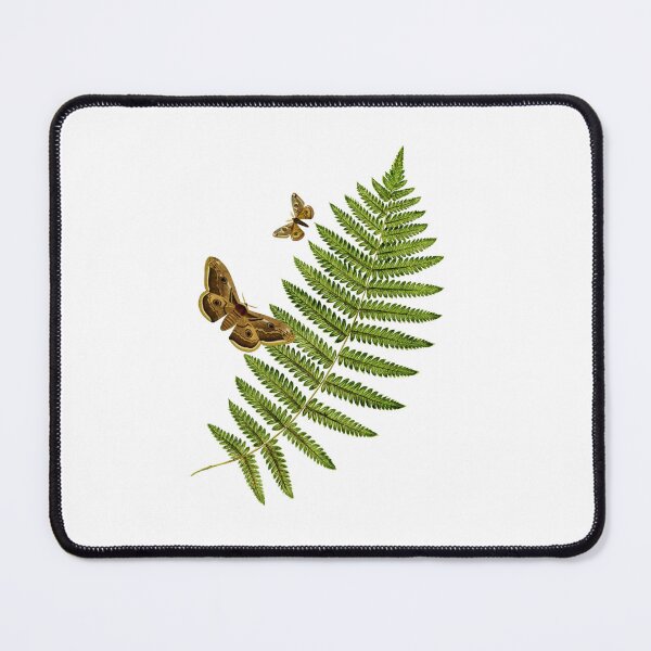Item preview, White moth and fern designed and sold by FlowaDesign.