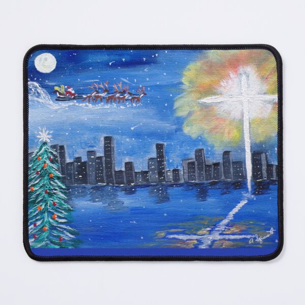 Item preview, Christmas Skyline designed and sold by SquaresArt.