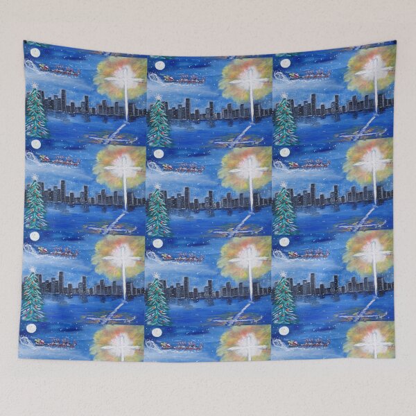Item preview, Christmas Skyline designed and sold by SquaresArt.