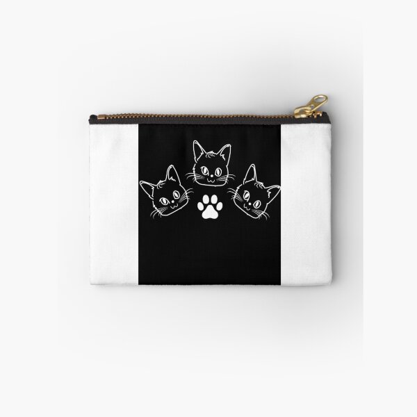 Item preview, Cute Trio Cats Line Art – Minimalist Kittens with Paw Print Graphic designed and sold by Carftora786.