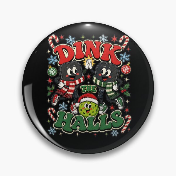 Item preview, Dink The Halls Funny Pickleball Christmas Graphic Tee designed and sold by Design Vibras.