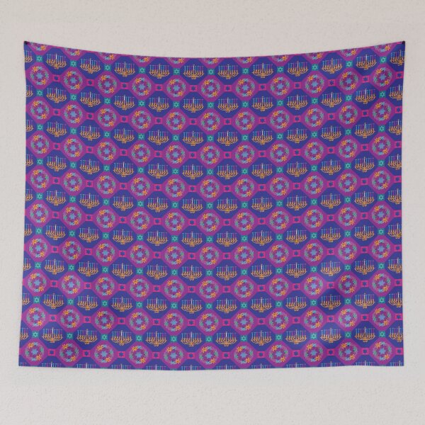 Item preview, Happy Hanukkah Geometrics designed and sold by Digitalmyth's Designs.
