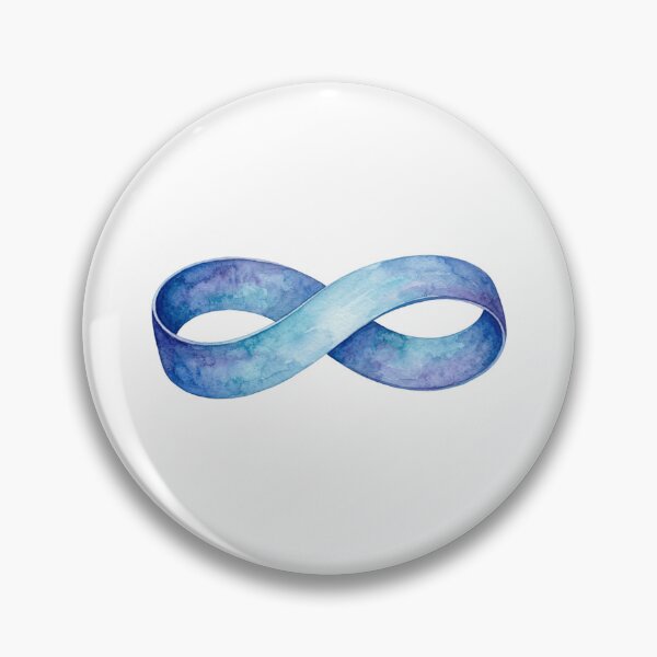Item preview, Banda de Möbius en Acuarela Azul  designed and sold by Chaoscience.