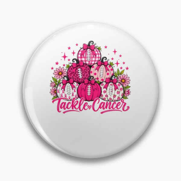 Item preview, Tackle Cancer Pumpkin Football Pink Out Game Awareness Mom  designed and sold by AARABwino.