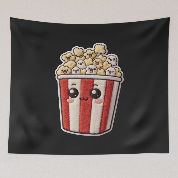 Item preview, Spooky Movie Night Popcorn - Screaming Ghost Cinema Mascot designed and sold by thelexiverse.