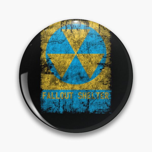 Item preview, Vault Shelter Post Apocalyptic Retro Symbol Distressed designed and sold by MathWare MathClips.