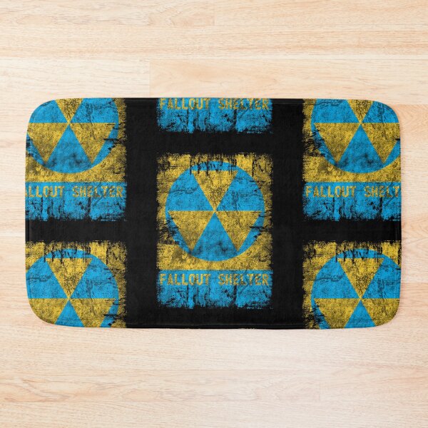 Item preview, Vault Shelter Post Apocalyptic Retro Symbol Distressed designed and sold by MathWare MathClips.