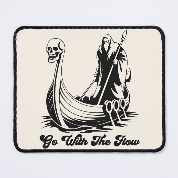 Item preview, Funny Go With The Flow Grim Reaper designed and sold by legendaryskins.