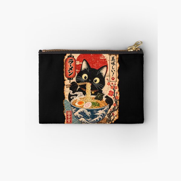 Item preview, Ramen Cat 2 - Neko Shokudo Vintage Ukiyo-e Poster designed and sold by TheSamuraiCat.