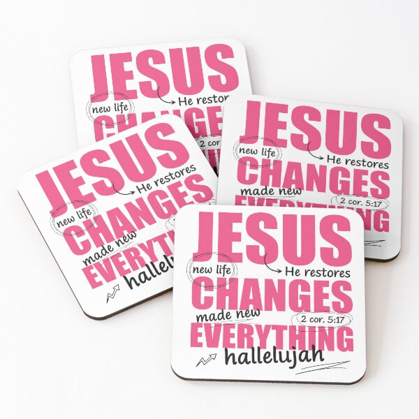 Item preview, Jesus Changes Everything | Made New Christian Faith 2 Corinthians 5:17 Design designed and sold by Uniquememorable.