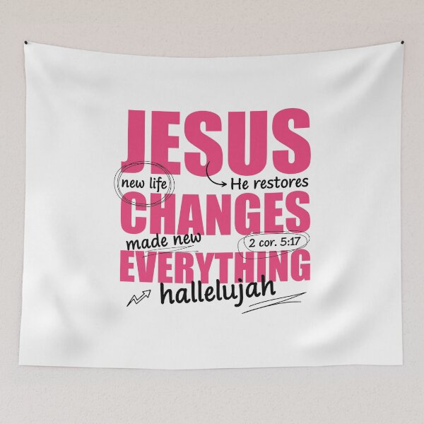 Item preview, Jesus Changes Everything | Made New Christian Faith 2 Corinthians 5:17 Design designed and sold by Uniquememorable.