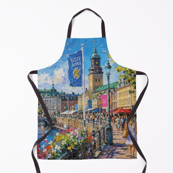 Item preview, Gothenburg, Sweden – a painting of a summer day in this beautiful Scandinavian city. designed and sold by GalleryKauffeld.