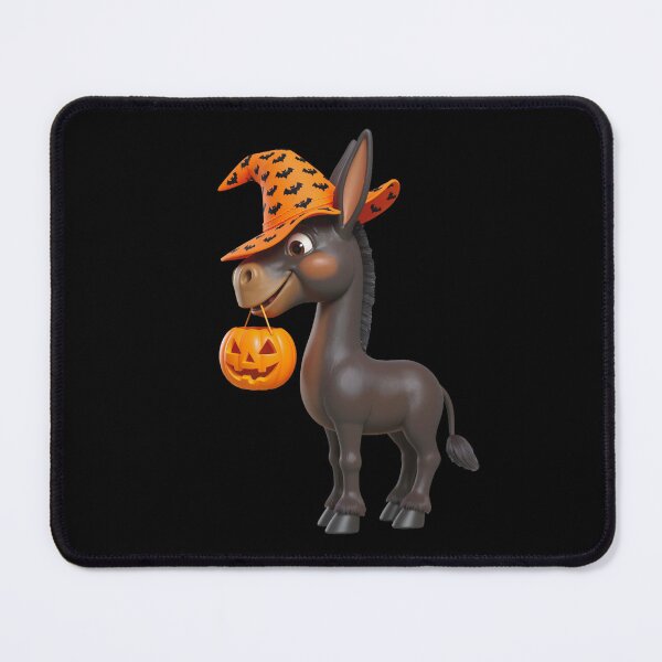 Item preview, Cute Halloween donkey with pumpkin designed and sold by SaSe-Design.