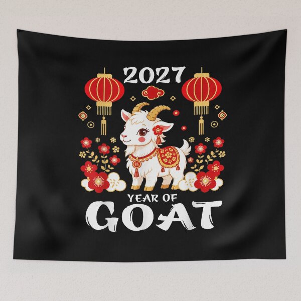 Item preview, Year Of The Goat 2027 羊年 Chinese Lunar New Year Chinese Zodiac designed and sold by BASKF.