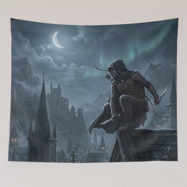 Item preview, Dark Elf Assassin - Gothic Night Fantasy designed and sold by Lucid Dream Pixel.