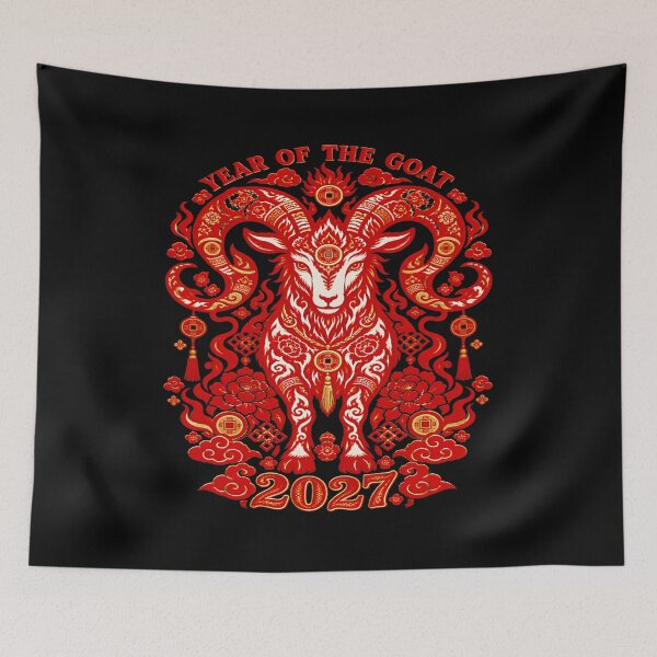 Item preview, Year Of The Goat 2027 Chinese Lunar New Year Chinese Zodiac designed and sold by BASKF.
