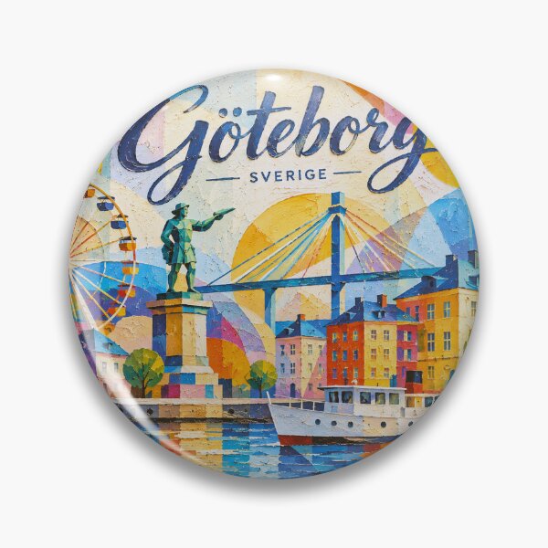 Item preview, Gothenburg Sweden – a painting of a summer day in this beautiful Scandinavian city. designed and sold by GalleryKauffeld.