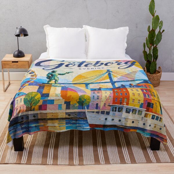 Item preview, Gothenburg Sweden – a painting of a summer day in this beautiful Scandinavian city. designed and sold by GalleryKauffeld.