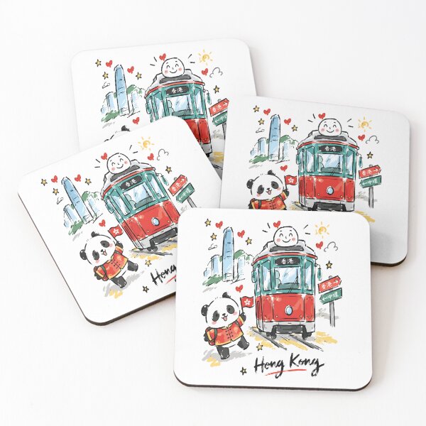 Item preview, Cute Hong Kong Tram Sketch Art v2 designed and sold by RamyGallery.