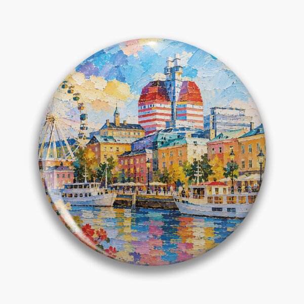 Item preview, Gothenburg, Sweden – a painting of a summer day in this beautiful Scandinavian city. designed and sold by GalleryKauffeld.