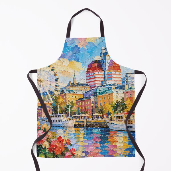 Item preview, Gothenburg, Sweden – a painting of a summer day in this beautiful Scandinavian city. designed and sold by GalleryKauffeld.