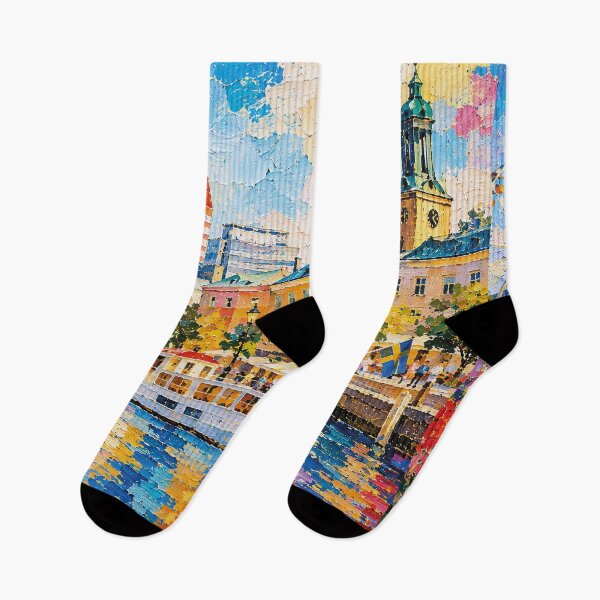 Item preview, Gothenburg, Sweden – a painting of a summer day in this beautiful Scandinavian city. designed and sold by GalleryKauffeld.