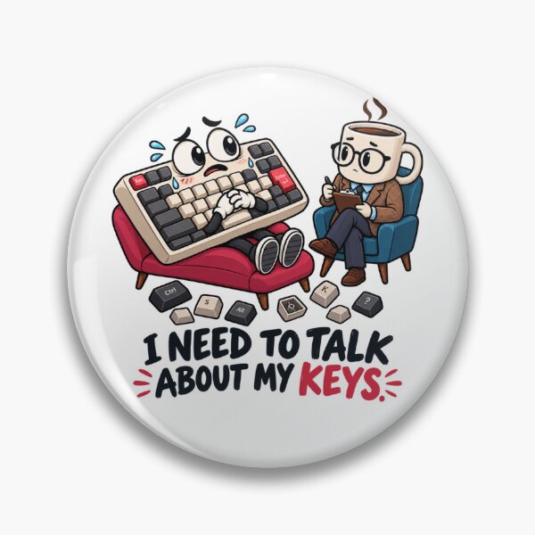 Item preview, Funny Keyboard Therapy Computer Geek Humor Design designed and sold by NovaMoodCo.