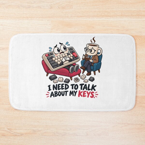 Item preview, Funny Keyboard Therapy Computer Geek Humor Design designed and sold by NovaMoodCo.