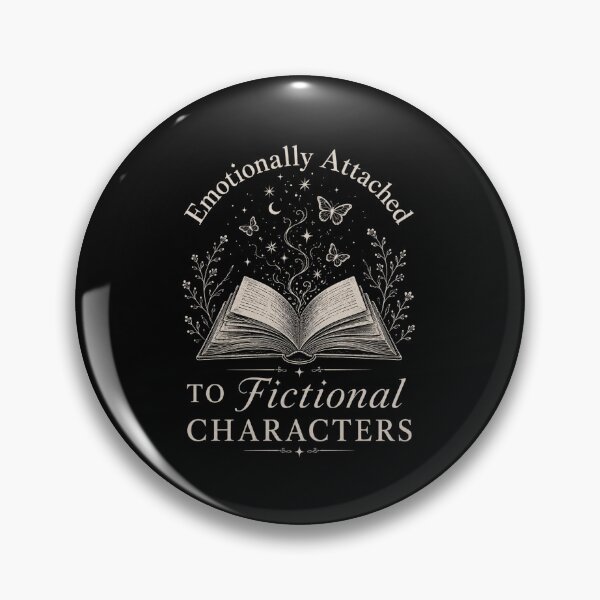 Item preview, Emotionally Attached to Fictional Characters Bookish Aesthetic T-Shirt designed and sold by BeardWave.