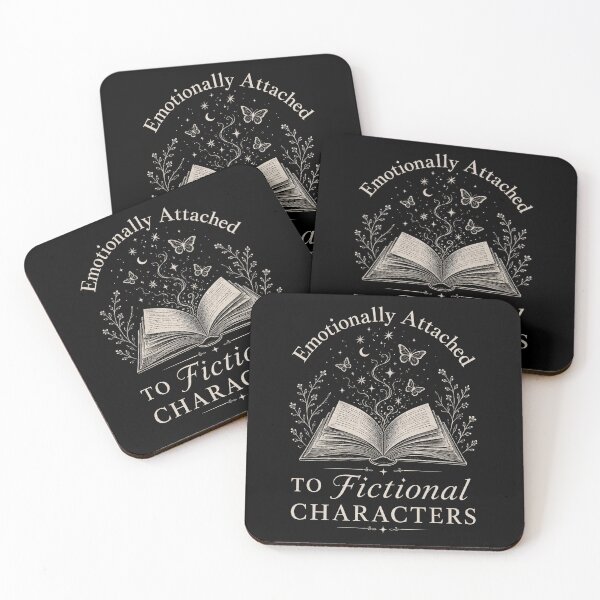 Item preview, Emotionally Attached to Fictional Characters Bookish Aesthetic T-Shirt designed and sold by BeardWave.
