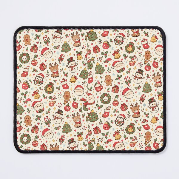 Item preview, Cute Christmas Seamless Pattern | Whimsical Holiday Doodle Art designed and sold by Little Joy Market.