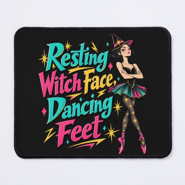 Item preview, Resting Witch Face, Dancing Feet  ballerina Halloween designed and sold by JollyNib.