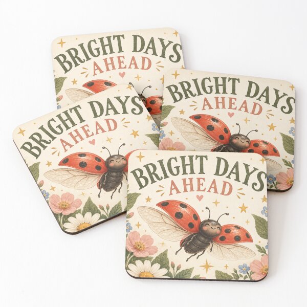 Item preview, Bright Days Ahead Ladybird designed and sold by Willow Sky.