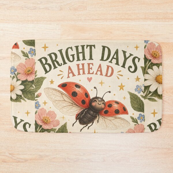 Item preview, Bright Days Ahead Ladybird designed and sold by Willow Sky.