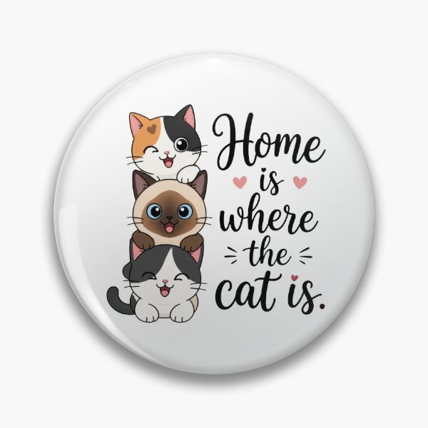 Item preview, Cute Stacked Cats Home Is Where The Cat Is designed and sold by VELORIA706.
