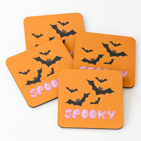 Item preview, Pink Slime Spooky Text Flying Bats Halloween designed and sold by SolutionsArt.