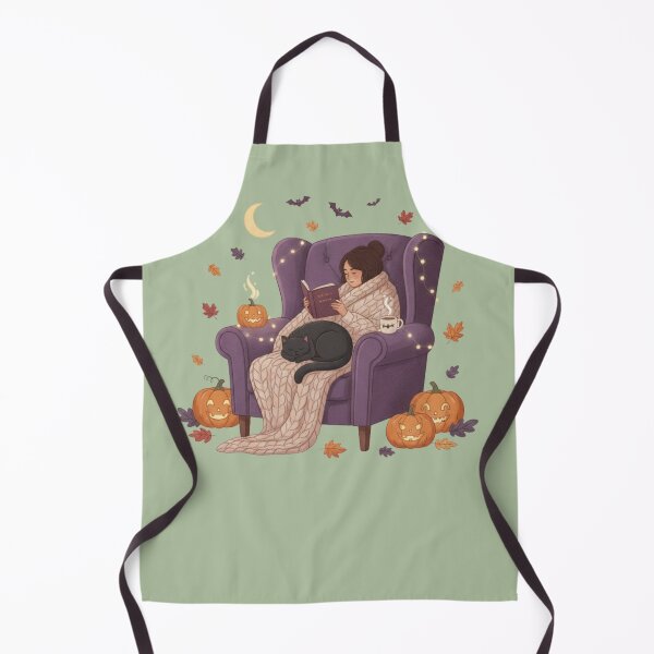 Item preview, Armchair Girl Black Cat Pumpkin Graphic designed and sold by Exquisite Design Studio „Paculówka”.