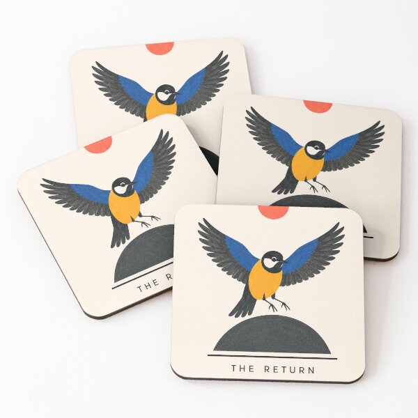 Item preview, Retro Geometric Bird Print | The Return Bauhaus Wall Art designed and sold by Filora Atelier | Bird Art.