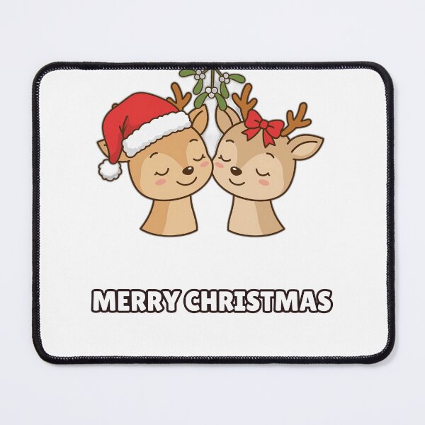 Item preview, Matching Christmas Shirt – Cute Deer Couple Holiday Tee designed and sold by KERK Art and Design.