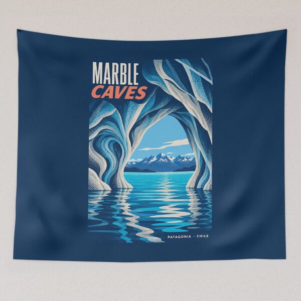 Item preview, Marble Caves - Patagonia - Chile designed and sold by GoodOldVintage.